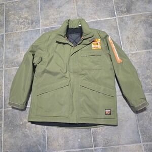 Timberland PRO 4-in-1 System Jacket Mens‎ XL Green Workwear Insulated Reversible